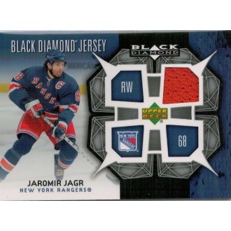 Jersey karty - Jágr Jaromír - 2007-08 Black Diamond Jerseys No.BDJ-JJ
