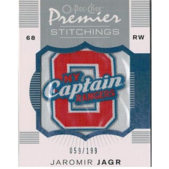 Jersey karty - Jágr Jaromír - 2007-08 OPC Premier Stitchings No.PS-JJ