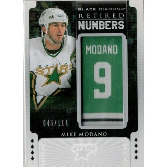 Jersey karty - Modano Mike - 2015-16 Black Diamond Retired Numbers No.RN-MM