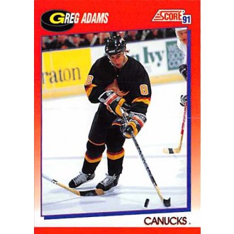 Řadové karty - Adams Greg - 1991-92 Score Canadian Bilingual No.44