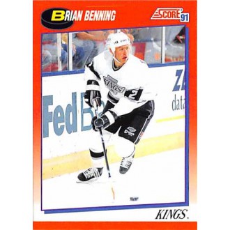 Řadové karty - Benning Brian - 1991-92 Score Canadian Bilingual No.186