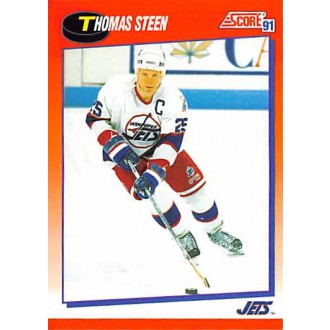 Řadové karty - Steen Thomas - 1991-92 Score Canadian Bilingual No.198