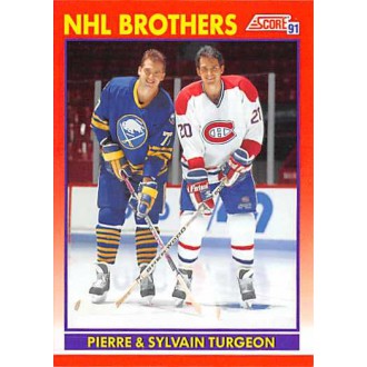 Řadové karty - Turgeon Pierre, Turgeon Sylvain - 1991-92 Score Canadian Bilingual No.267