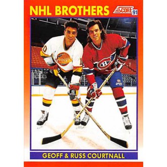 Řadové karty - Courtnall Geoff, Courtnall Russ - 1991-92 Score Canadian Bilingual No.270