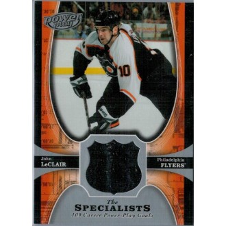 Jersey karty - LeClair John - 2005-06 Power Play Specialists Jerseys No.TS-JL