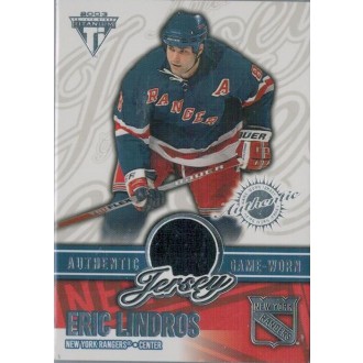 Jersey karty - Lindros Eric - 2002-03 Titanium Jerseys Retail No.44