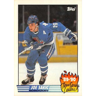 Insertní karty - Sakic Joe - 1990-91 Topps Team Scoring Leaders No.14