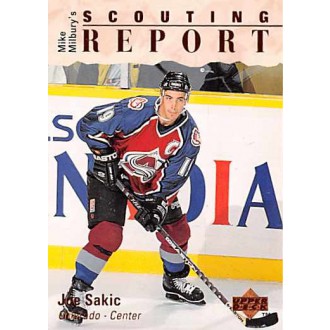 Řadové karty - Sakic Joe - 1995-96 Upper Deck No.242