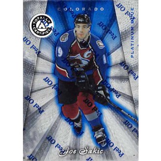 Paralelní karty - Sakic Joe - 1997-98 Totally Certified Platinum Blue No.50