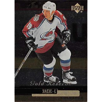 Řadové karty - Sakic Joe - 1999-00 Upper Deck Gold Reserve No.211