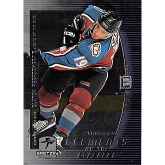 Insertní karty - Sakic Joe - 1999-00 Wayne Gretzky Hockey Elements of the Game No.EG14