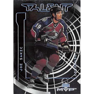 Insertní karty - Sakic Joe - 2000-01 MVP Talent No.M4