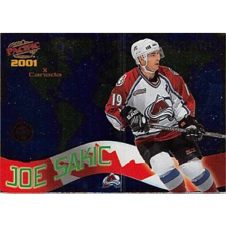 Insertní karty - Sakic Joe - 2000-01 Pacific North American Stars No.2