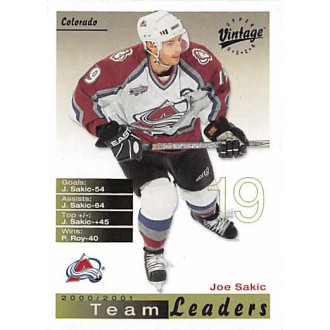 Řadové karty - Sakic Joe - 2001-02 Vintage No.69