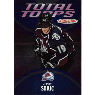 Insertní karty - Sakic Joe - 2002-03 Topps Total Total Topps No.TT5