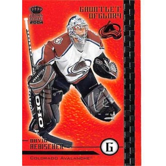 Insertní karty - Aebischer David - 2003-04 Crown Royale Gauntlet of Glory No.6