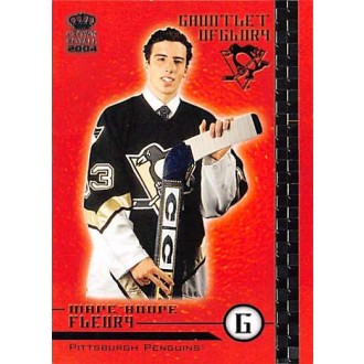 Insertní karty - Fleury Marc-Andre - 2003-04 Crown Royale Gauntlet of Glory No.16