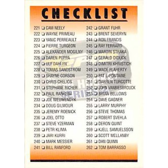 Řadové karty - Checklist 221-304 - 1995-96 Topps No.384