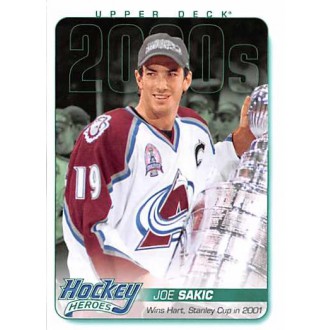 Insertní karty - Sakic Joe - 2014-15 Upper Deck Hockey Heroes No.HH75