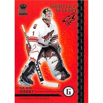 Insertní karty - Burke Sean - 2003-04 Crown Royale Gauntlet of Glory No.15