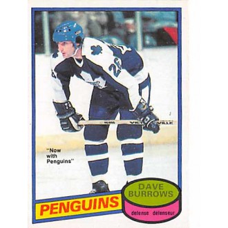 Řadové karty - Burrows Dave - 1980-81 O-Pee-Chee No.147