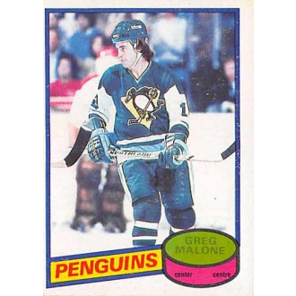 Řadové karty - Malone Greg - 1980-81 O-Pee-Chee No.186