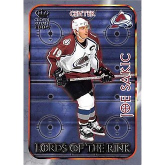Insertní karty - Sakic Joe - 2003-04 Crown Royale Lords of the Rink No.8