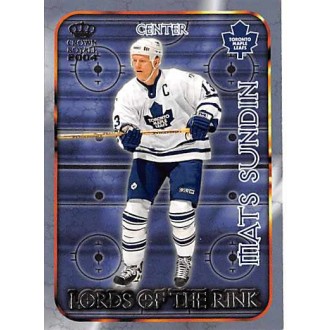 Insertní karty - Sundin Mats - 2003-04 Crown Royale Lords of the Rink No.21
