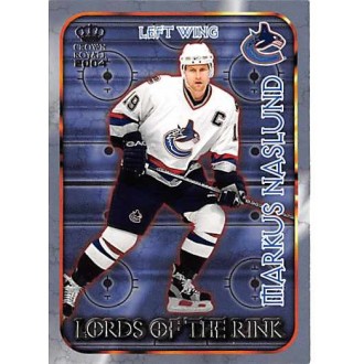 Insertní karty - Naslund Markus - 2003-04 Crown Royale Lords of the Rink No.23