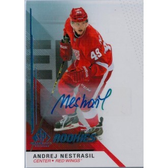 Podepsané karty - Nestrašil Andrej - 2014-15 SP Game Used Autographs Blue No.176