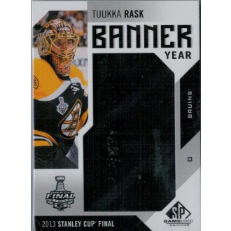 Jersey karty - Rask Tuukka - 2016-17 SP Game Used Banner Year Stanley Cup Finals No.BSC-TR