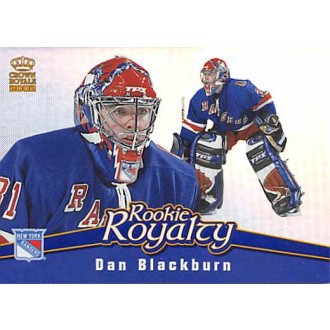Insertní karty - Blackburn Dan - 2001-02 Crown Royale Rookie Royalty No.14