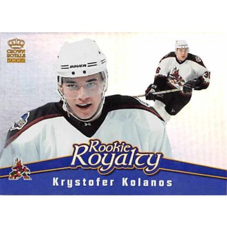 Insertní karty - Kolanos Krystofer - 2001-02 Crown Royale Rookie Royalty No.15