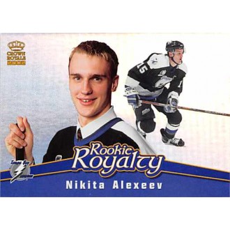 Insertní karty - Alexeev Nikita - 2001-02 Crown Royale Rookie Royalty No.20