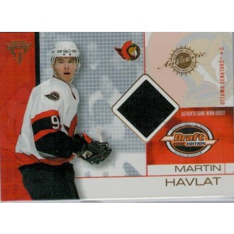 Jersey karty - Havlát Martin - 2001-02 Titanium Draft Day Edition No.65