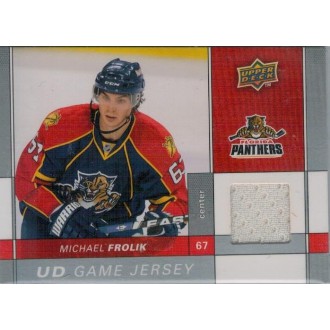 Jersey karty - Frolík Michael - 2009-10 Upper Deck Game Jerseys No.GJ-FR