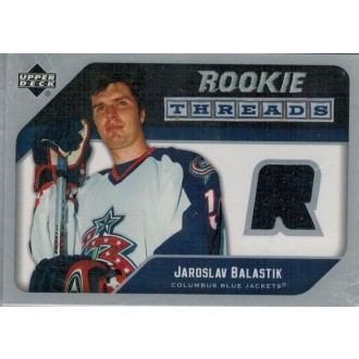 Jersey karty - Balaštík Jaroslav - 2005-06 Upper Deck Rookie Threads - blue No.RT-JB