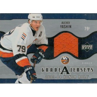 Jersey karty - Yashin Alexei - 2003-04 Honor Roll Grade A Jerseys No.GA-AY