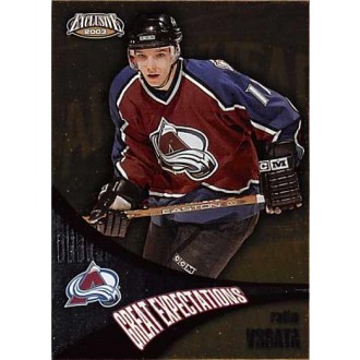 Insertní karty - Vrbata Radim - 2002-03 Exclusive Great Expectations No.5