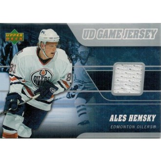 Jersey karty - Hemský Aleš - 2006-07 Upper Deck Game Jerseys No.J-AH