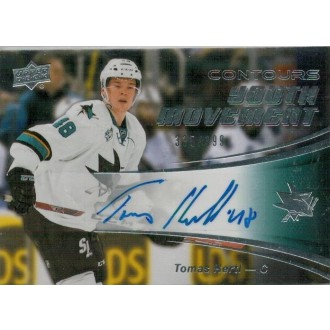 Podepsané karty - Hertl Tomáš - 2015-16 Contours Youth Movement Autographs No.YM-13