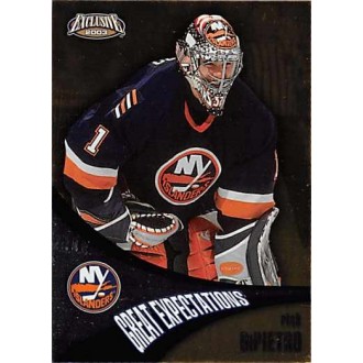 Insertní karty - DiPietro Rick - 2002-03 Exclusive Great Expectations No.12