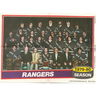 Insertní karty - New York Rangers - 1980-81 Topps Team Posters No.2