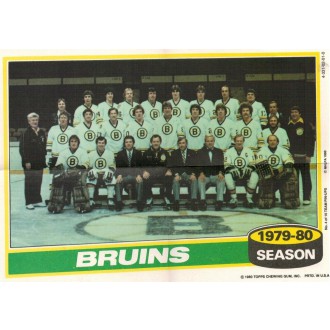 Insertní karty - Boston Bruins - 1980-81 Topps Team Posters No.4