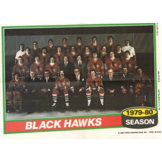 Insertní karty - Chicago Blackhawks - 1980-81 Topps Team Posters No.7
