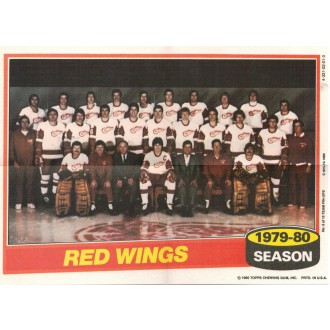 Insertní karty - Detroit Red Wings - 1980-81 Topps Team Posters No.8