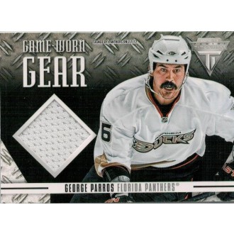 Jersey karty - Parros George - 2012-13 Titanium Game Worn Gear No.GG-GP