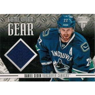 Jersey karty - Sedin Daniel - 2012-13 Titanium Game Worn Gear No.GG-DS