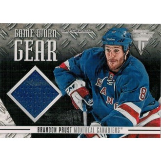 Jersey karty - Prust Brandon - 2012-13 Titanium Game Worn Gear No.GG-BP