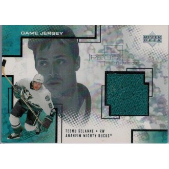 Jersey karty - Selanne Teemu - 2000-01 Pros and Prospects Game Jerseys No.TS